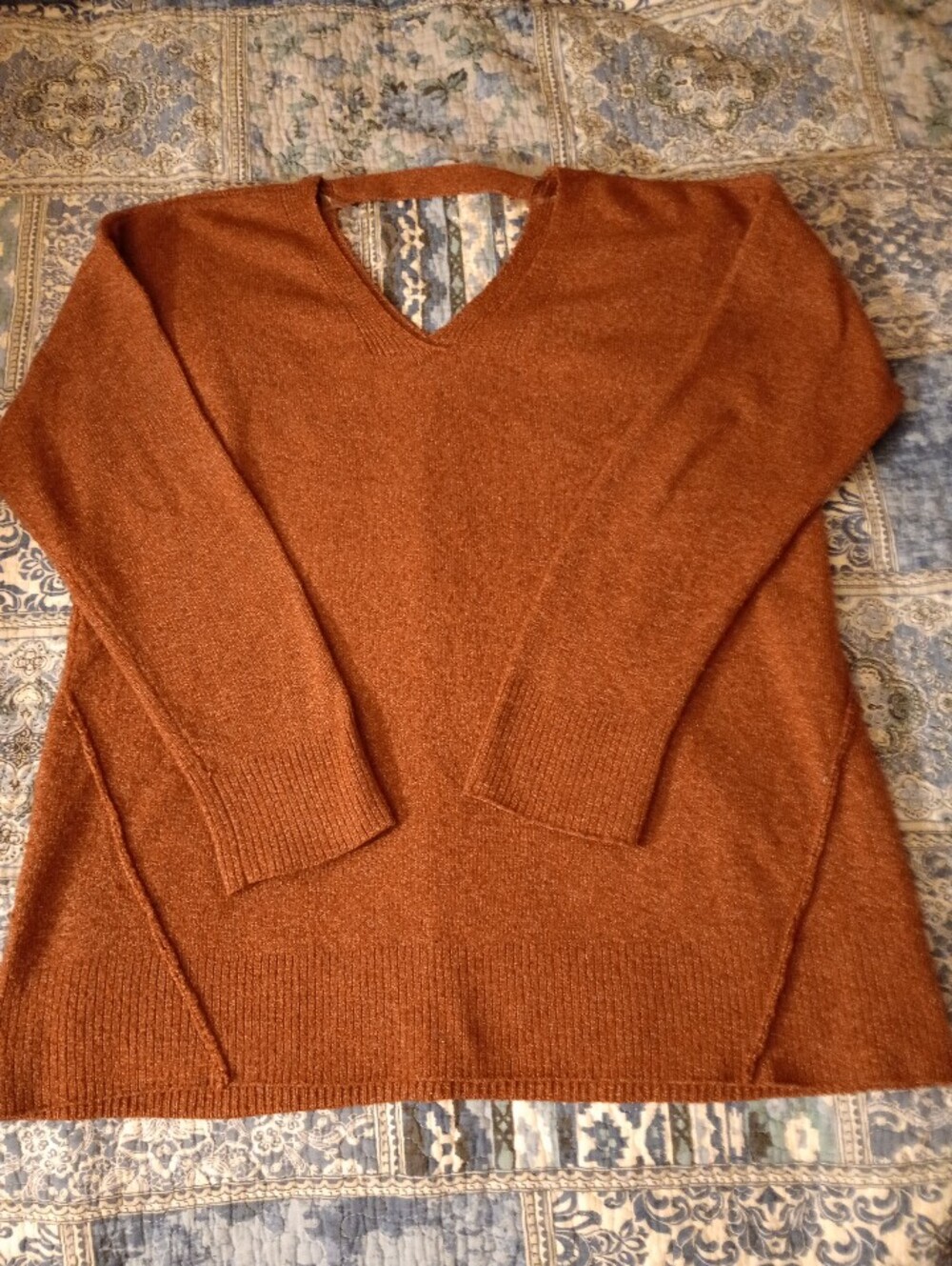 Boho Oversized Knit Sweater- Rustic Color - Picture 2 of 12